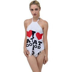 I Love Cat Food Go With The Flow One Piece Swimsuit by ilovewhateva