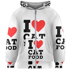 I Love Cat Food Kids  Zipper Hoodie Without Drawstring by ilovewhateva
