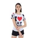 I love cat food Back Cut Out Sport Tee View2