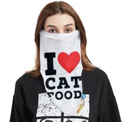 I love cat food Face Covering Bandana (Triangle)