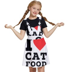 I love cat food Kids  Apron Dress