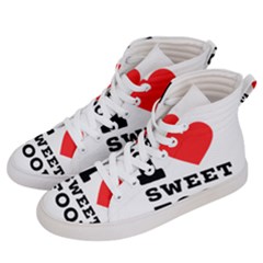 I Love Sweet Food Men s Hi-top Skate Sneakers by ilovewhateva