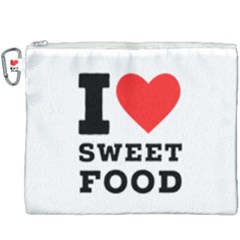 I Love Sweet Food Canvas Cosmetic Bag (xxxl) by ilovewhateva