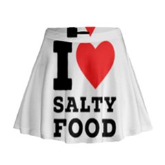 I Love Salty Food Mini Flare Skirt by ilovewhateva