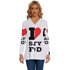 I Love Salty Food Long Sleeve Drawstring Hooded Top by ilovewhateva