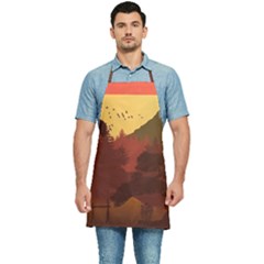 Japan Art Illustration Kitchen Apron by Grandong