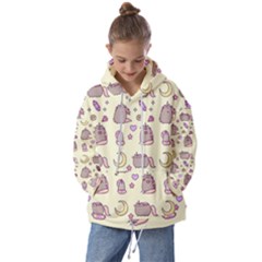 Beautiful Beauty Cartoon Cat Kids  Oversized Hoodie by Grandong