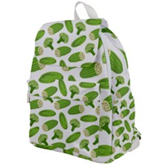 Vegetable Pattern With Composition Broccoli Top Flap Backpack by Grandong