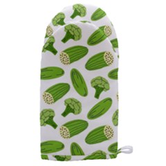 Vegetable Pattern With Composition Broccoli Microwave Oven Glove by Grandong