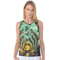 Monkey Tiger Bird Parrot Forest Jungle Style Women s Basketball Tank Top View1