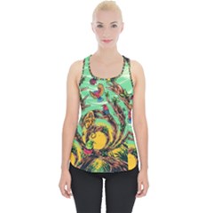 Monkey Tiger Bird Parrot Forest Jungle Style Piece Up Tank Top by Grandong