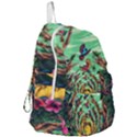 Monkey Tiger Bird Parrot Forest Jungle Style Foldable Lightweight Backpack View3