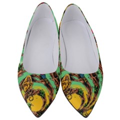 Monkey Tiger Bird Parrot Forest Jungle Style Women s Low Heels by Grandong