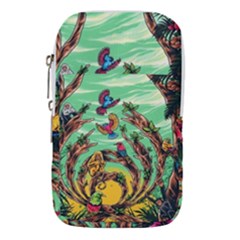 Monkey Tiger Bird Parrot Forest Jungle Style Waist Pouch (large) by Grandong