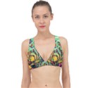 Monkey Tiger Bird Parrot Forest Jungle Style Classic Banded Bikini Top View1