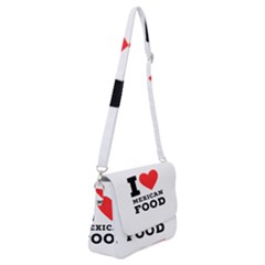 I Love Mexican Food Shoulder Bag With Back Zipper by ilovewhateva