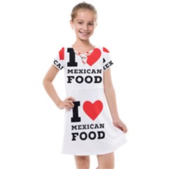 I Love Mexican Food Kids  Cross Web Dress by ilovewhateva