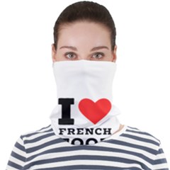 I Love French Food Face Seamless Bandana (adult)