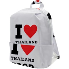I Love Thailand Food Zip Up Backpack by ilovewhateva