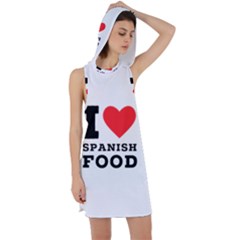 I Love Spanish Food Racer Back Hoodie Dress by ilovewhateva