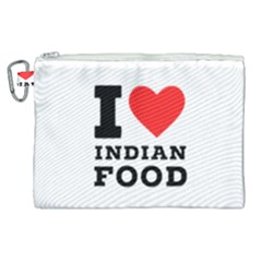 I Love Indian Food Canvas Cosmetic Bag (xl)