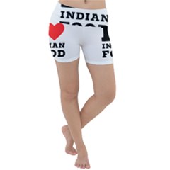 I Love Indian Food Lightweight Velour Yoga Shorts by ilovewhateva