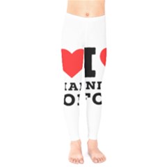 I Love Indian Food Kids  Classic Winter Leggings by ilovewhateva