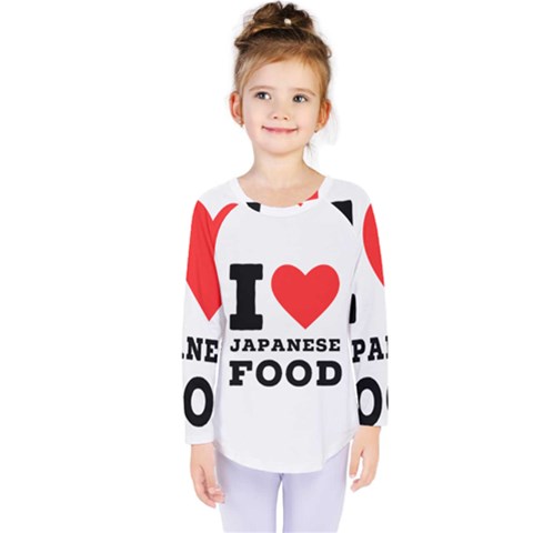 I Love Japanese Food Kids  Long Sleeve Tee by ilovewhateva