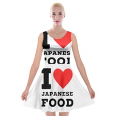 I love Japanese food Velvet Skater Dress