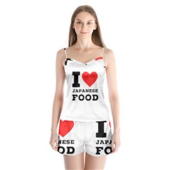 I love Japanese food Satin Pajamas Set