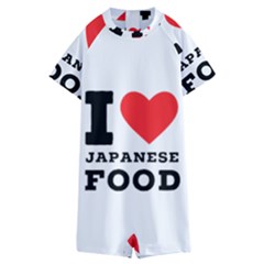 I love Japanese food Kids  Boyleg Half Suit Swimwear