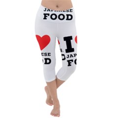 I love Japanese food Lightweight Velour Capri Yoga Leggings