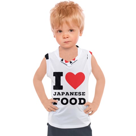 I Love Japanese Food Kids  Sport Tank Top by ilovewhateva