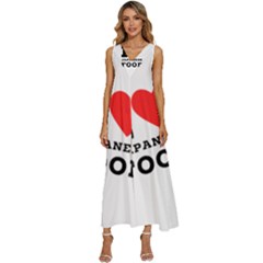 I love Japanese food V-Neck Sleeveless Loose Fit Overalls