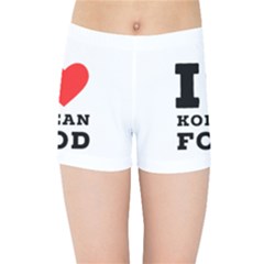 I Love Korean Food Kids  Sports Shorts by ilovewhateva