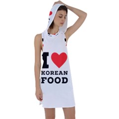 I Love Korean Food Racer Back Hoodie Dress by ilovewhateva