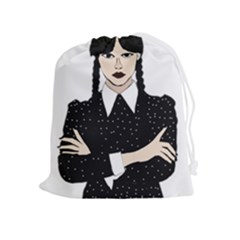 Wednesday Addams Drawstring Pouch (xl)