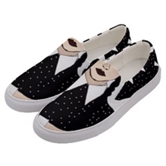 Wednesday Addams Men s Canvas Slip Ons by Fundigitalart234