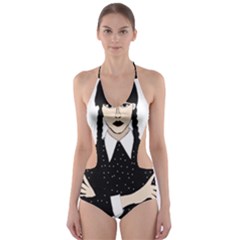 Wednesday Addams Cut-out One Piece Swimsuit