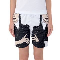 Wednesday Addams Women s Basketball Shorts by Fundigitalart234