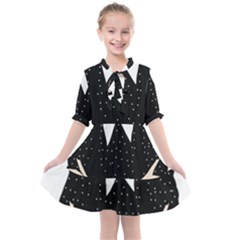 Wednesday Addams Kids  All Frills Chiffon Dress by Fundigitalart234