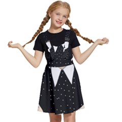 Wednesday Addams Kids  Apron Dress by Fundigitalart234