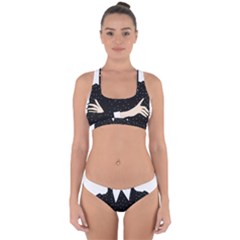 Wednesday Addams Cross Back Hipster Bikini Set