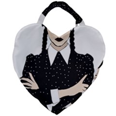 Wednesday Addams Giant Heart Shaped Tote by Fundigitalart234