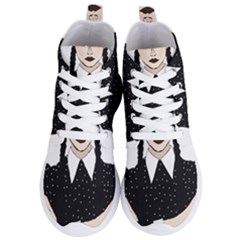 Wednesday Addams Women s Lightweight High Top Sneakers by Fundigitalart234