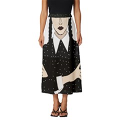 Wednesday Addams Classic Midi Chiffon Skirt by Fundigitalart234