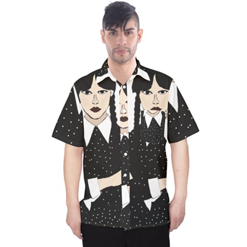 Wednesday Addams Men s Hawaii Shirt by Fundigitalart234