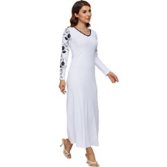 Long Sleeve Longline Maxi Dress