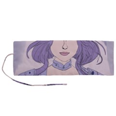 Futuristic Woman Roll Up Canvas Pencil Holder (m)