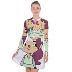 Toca life self made character  Long Sleeve Panel Dress